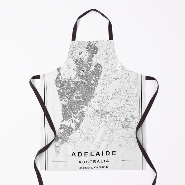 Item preview, Adelaide City Map designed and sold by SHAMPAIN-ART-CO.