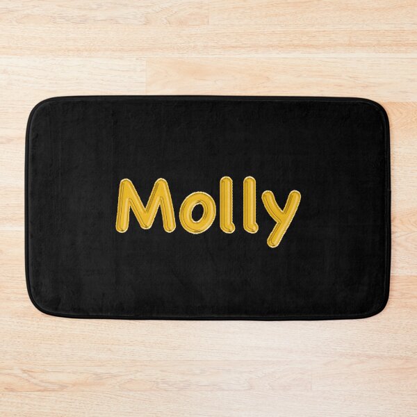 Item preview, Golden Balloon Molly Name Label (Black) designed and sold by NormadWorld.