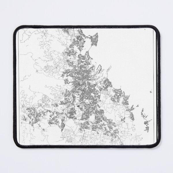 Item preview, Mapa de la ciudad de Brisbane designed and sold by SHAMPAIN-ART-CO.