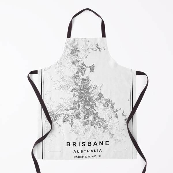 Artikelvorschau, Brisbane Stadtplan entworfen und verkauft von SHAMPAIN-ART-CO.
