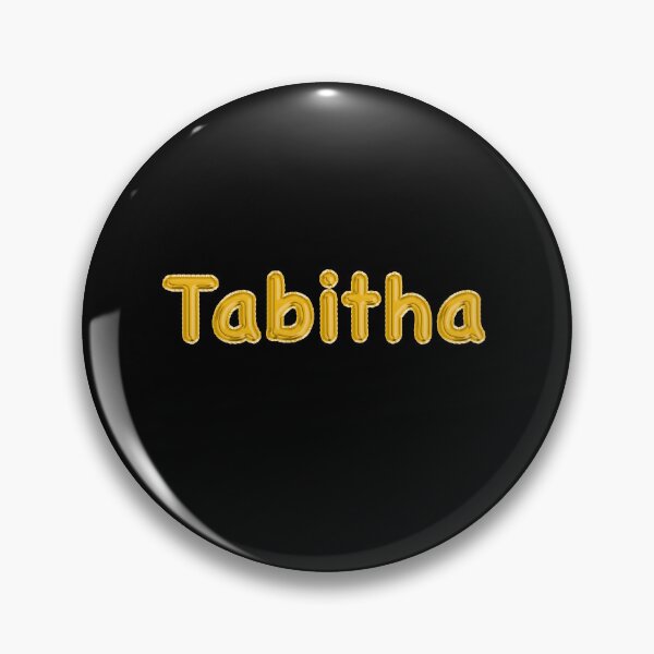 Item preview, Golden Balloon Tabitha Name Label (Black) designed and sold by NormadWorld.