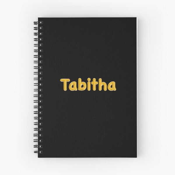Item preview, Golden Balloon Tabitha Name Label (Black) designed and sold by NormadWorld.