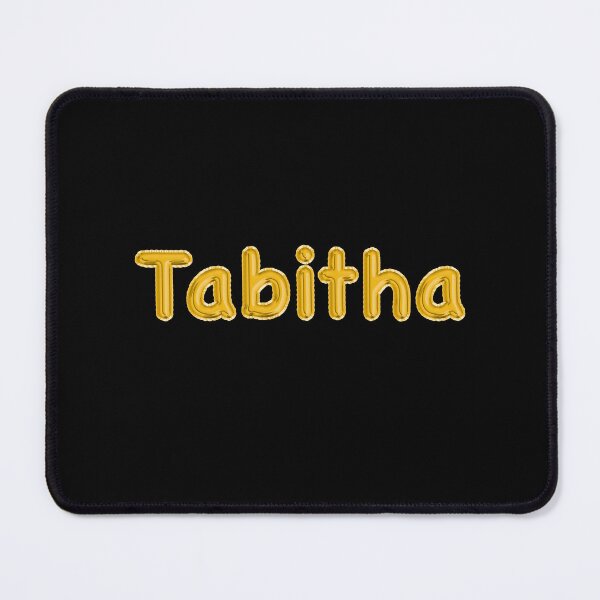 Item preview, Golden Balloon Tabitha Name Label (Black) designed and sold by NormadWorld.