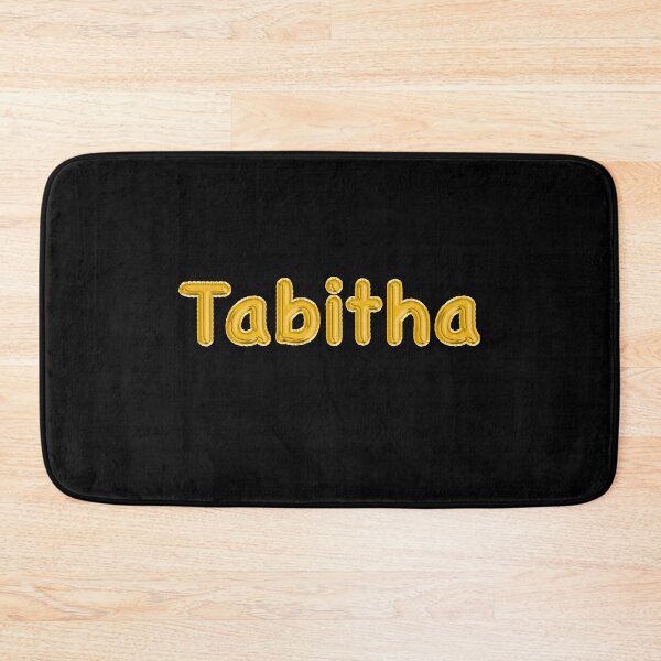 Item preview, Golden Balloon Tabitha Name Label (Black) designed and sold by NormadWorld.