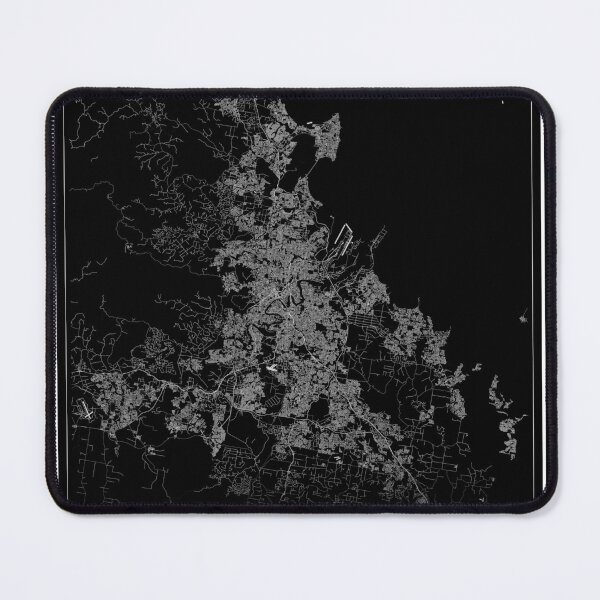 Item preview, Mapa de la ciudad de Brisbane designed and sold by SHAMPAIN-ART-CO.