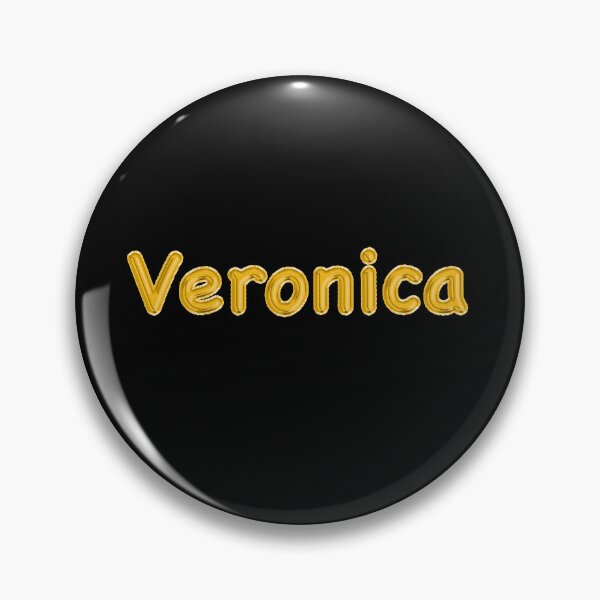 Item preview, Golden Balloon Veronica Name Label (Black) designed and sold by NormadWorld.