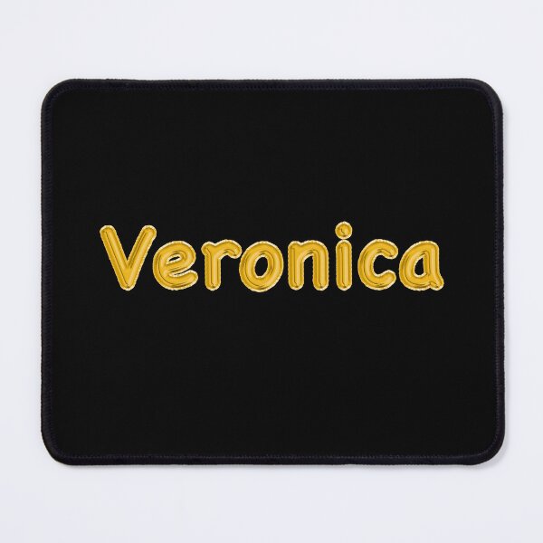 Item preview, Golden Balloon Veronica Name Label (Black) designed and sold by NormadWorld.
