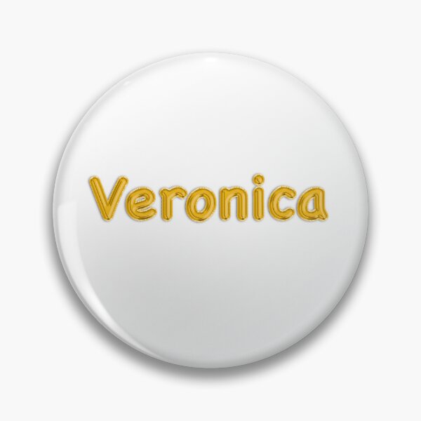 Artikelvorschau, Goldener Ballon Veronica Namensetikett entworfen und verkauft von NormadWorld.