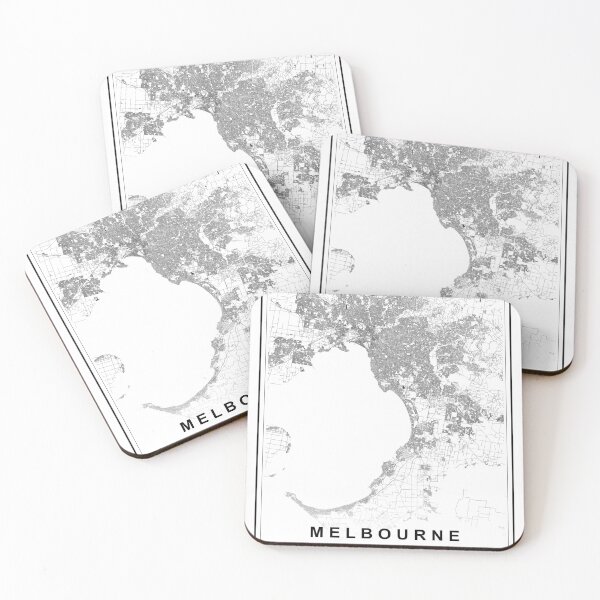 Item preview,  Melbourne City Map designed and sold by SHAMPAIN-ART-CO.
