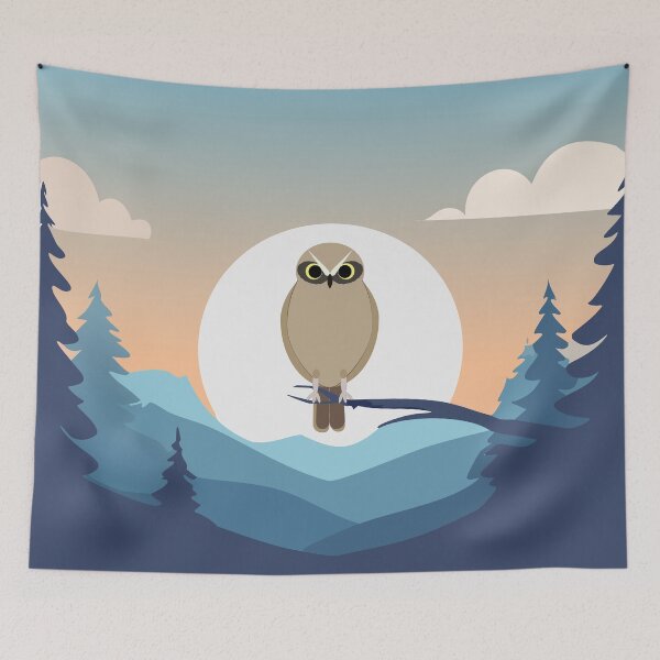 Item preview, Ruru Twilight designed and sold by Piwakawaka-CA.