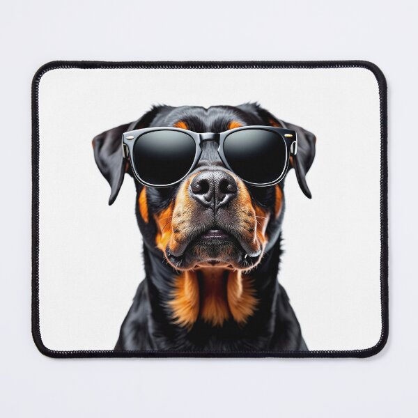 Item preview, Funny cool Rottweiler wearing sunglasses designed and sold by LazyOwlStore.