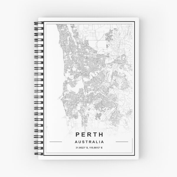 Item preview, Perth City Map designed and sold by SHAMPAIN-ART-CO.