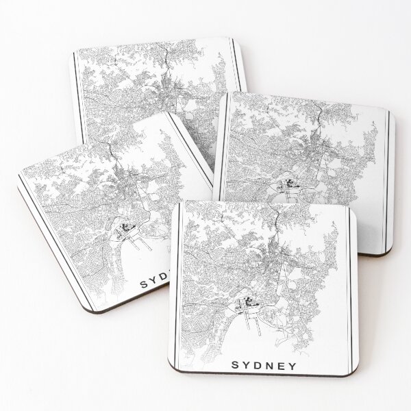 Item preview, Sydney City Map designed and sold by SHAMPAIN-ART-CO.