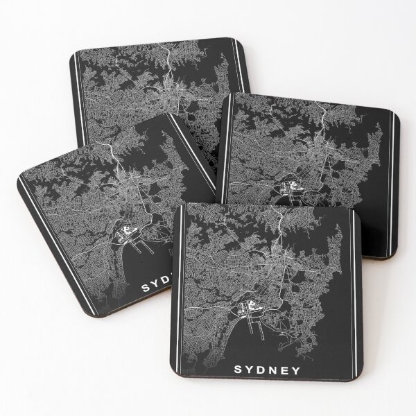 Item preview, Sydney City Map designed and sold by SHAMPAIN-ART-CO.