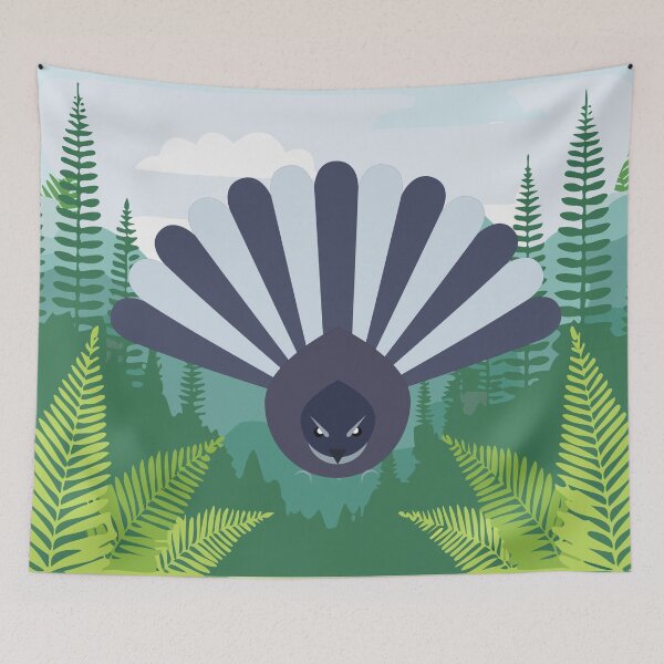 Item preview, Piwakawaka in the forest designed and sold by Piwakawaka-CA.