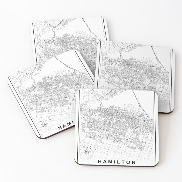 Item preview, Hamilton City Map designed and sold by SHAMPAIN-ART-CO.