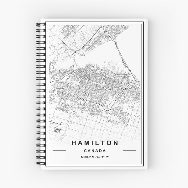 Item preview, Hamilton City Map designed and sold by SHAMPAIN-ART-CO.