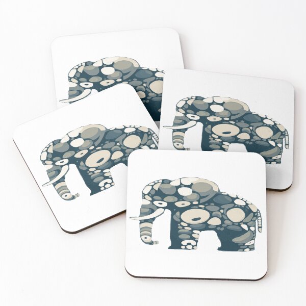 Item preview, Friendly abstract elephant  designed and sold by Comicalcreation.