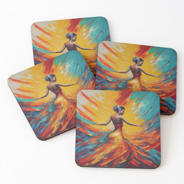 Item preview, Flamenco Passion: Abstract Dancer in Vibrant Textures designed and sold by CorbinHenry.