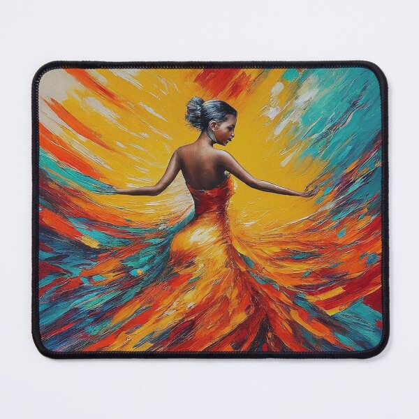 Item preview, Flamenco Passion: Abstract Dancer in Vibrant Textures designed and sold by CorbinHenry.