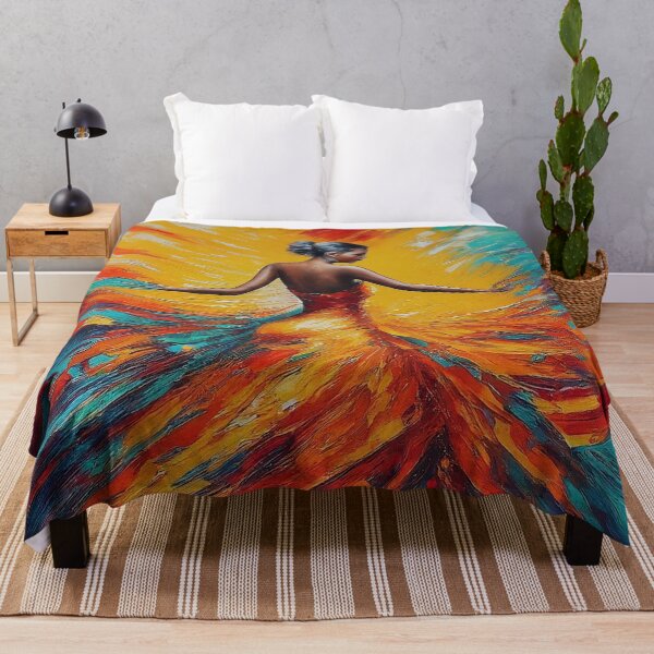 Item preview, Flamenco Passion: Abstract Dancer in Vibrant Textures designed and sold by CorbinHenry.