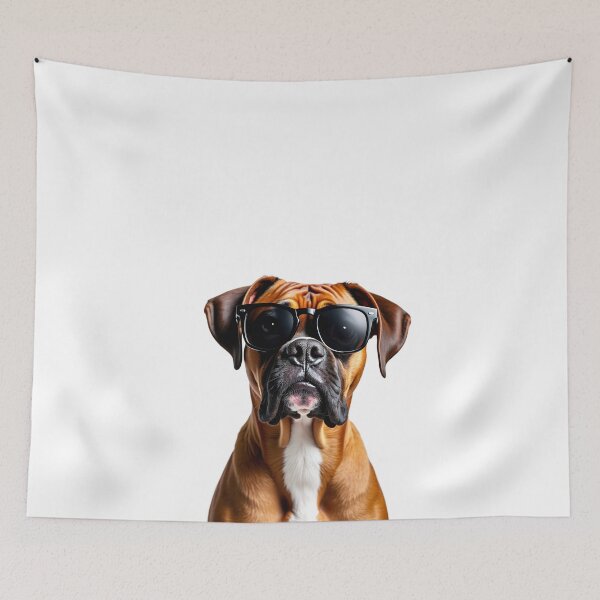 Item preview, Funny cool Boxer wearing sunglasses designed and sold by LazyOwlStore.