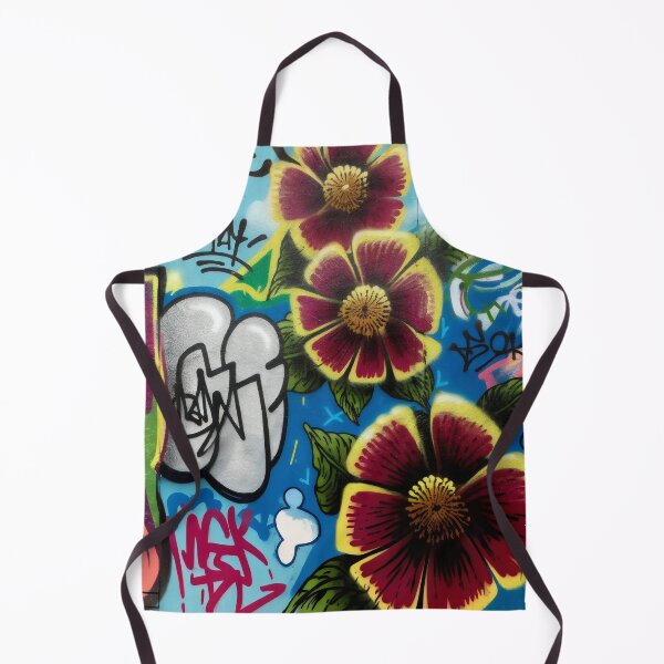 Item preview, Graffiti street art pattern with flowers and tags designed and sold by patterncrow.