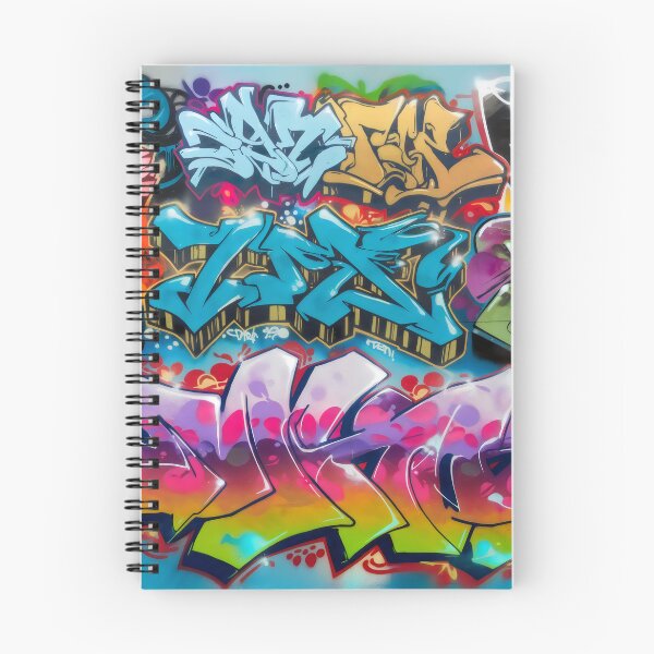 Item preview, Colorful graffiti tags pattern street art designed and sold by patterncrow.