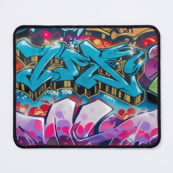Item preview, Colorful graffiti tags pattern street art designed and sold by patterncrow.