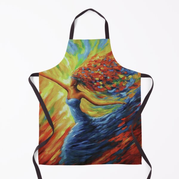 Item preview, Joy in Motion: Faceless Dancer with Flowing Colorful Hair designed and sold by CorbinHenry.