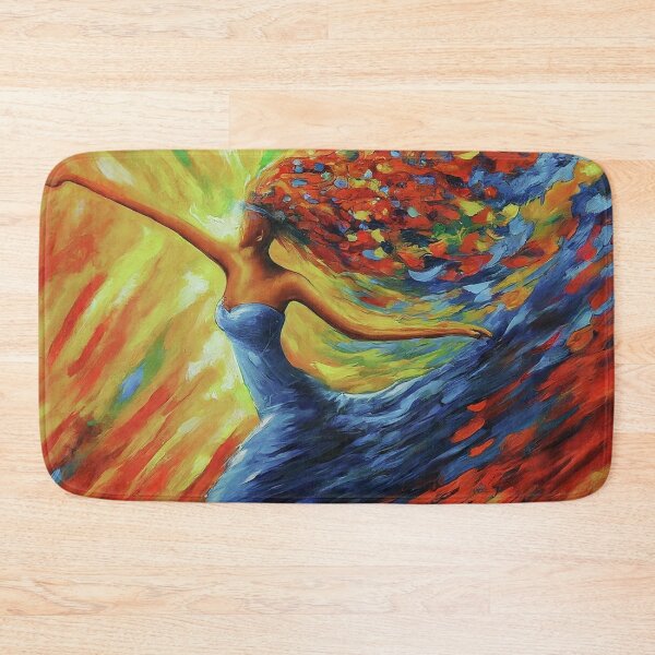 Item preview, Joy in Motion: Faceless Dancer with Flowing Colorful Hair designed and sold by CorbinHenry.