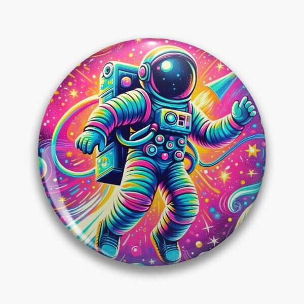Item preview, Neon Cosmic Astronaut Space Pattern designed and sold by clipify.