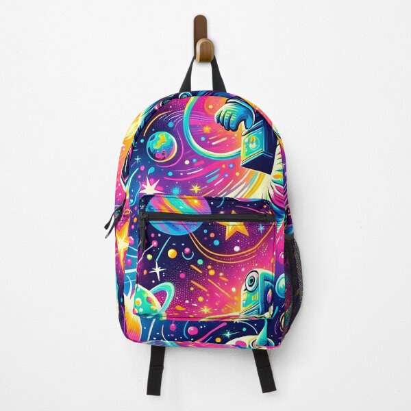 Item preview, Neon Cosmic Astronaut Space Pattern designed and sold by clipify.