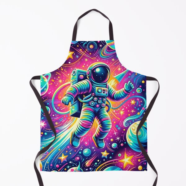 Item preview, Neon Cosmic Astronaut Space Pattern designed and sold by clipify.