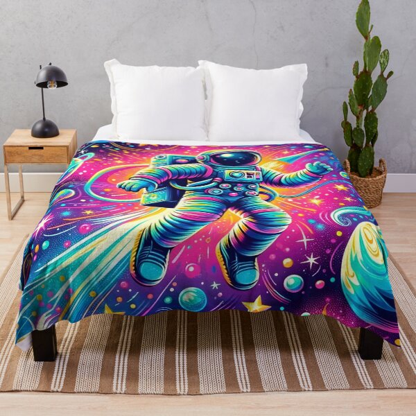 Item preview, Neon Cosmic Astronaut Space Pattern designed and sold by clipify.