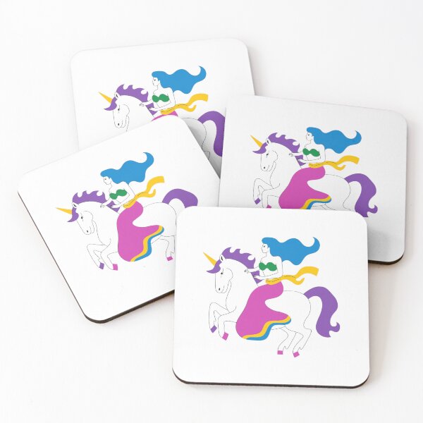 Item preview, Magical Mermaid Riding Unicorn, funnyfits70, Humor, Funny designed and sold by FunnyFits70.