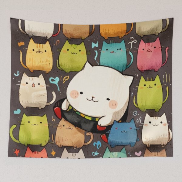 Item preview, 002 Quirky, Playful and Mischievous Cats designed and sold by Alexis Art Collection.
