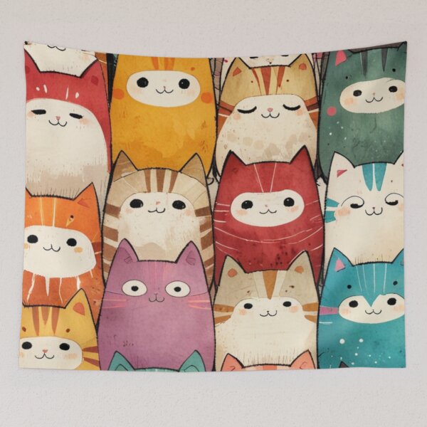Item preview, 003 Quirky, Playful and Mischievous Cats designed and sold by Alexis Art Collection.