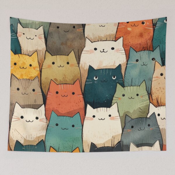 Item preview, 004 Quirky, Playful and Mischievous Cats designed and sold by Alexis Art Collection.