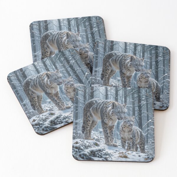 Item preview, Snow Leopards designed and sold by MaddFictional.
