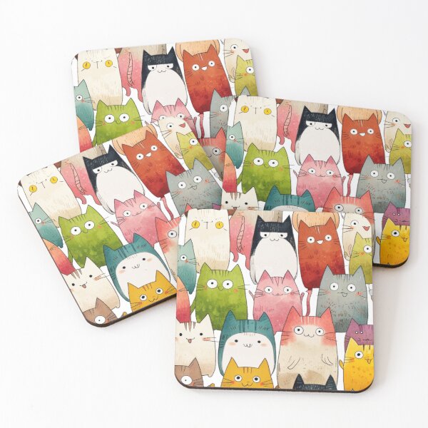 Item preview, 006 Quirky, Playful and Mischievous Cats designed and sold by Alexis Art Collection.
