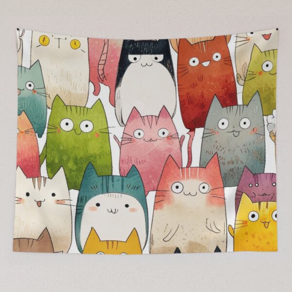 Item preview, 006 Quirky, Playful and Mischievous Cats designed and sold by Alexis Art Collection.