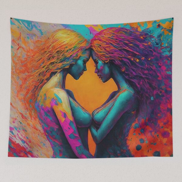 Item preview, Embrace of Souls: Abstract Dance of Two Women designed and sold by CorbinHenry.