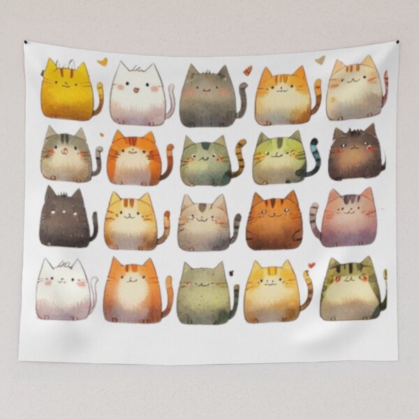 Item preview, 008 Quirky, Playful and Mischievous Cats designed and sold by Alexis Art Collection.