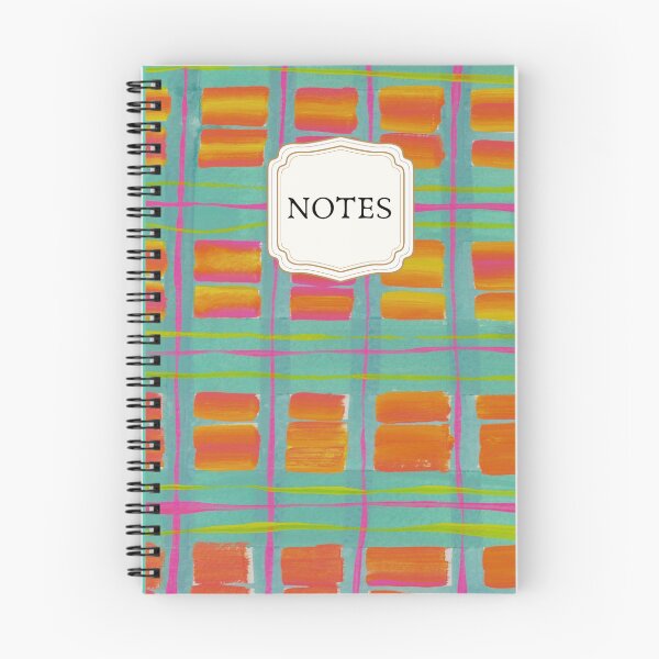 Item preview,  Orange Abstract Pattern hand painted  Notebook | Stylish Modern Journal for Creative Minds designed and sold by Jemma Jamie Skidmore.