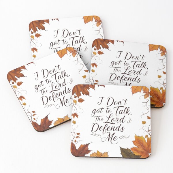 Item preview, 003 "I DON'T GOT TO TALK, THE LORD DEFENDS ME" designed and sold by Alexis Art Collection.