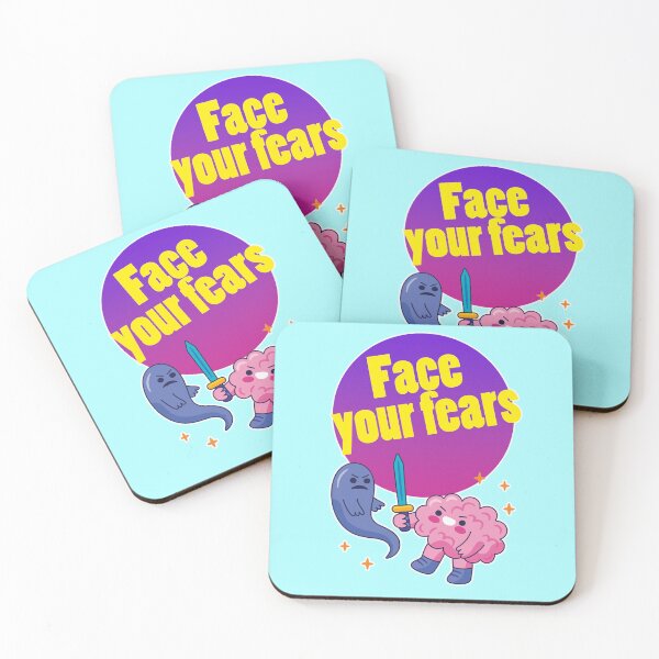 Item preview, face your fears, mental health designed and sold by Mauswohn.