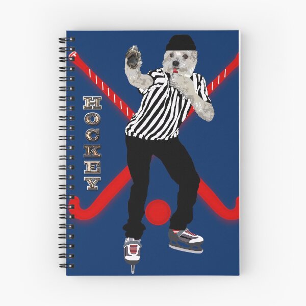 Item preview, White dog hockey referee designed and sold by Astralia.