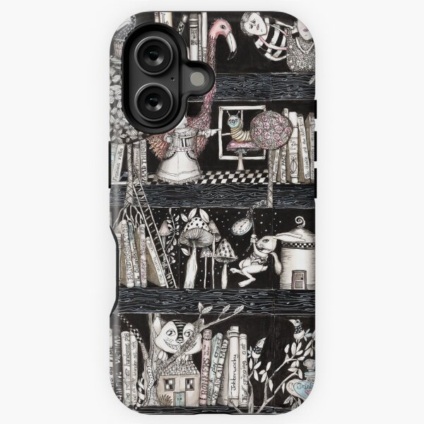 Alice bookshelf iPhone Tough Case
