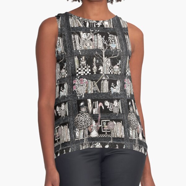 Alice bookshelf Sleeveless Top